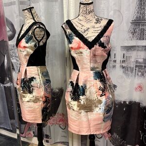 NWT Weston Pink Abstract Pattern Mini Dress